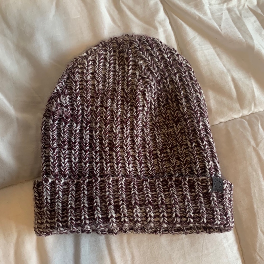 Woven purple beanie